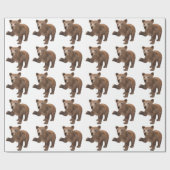 Young Brown Beer Cadeaupapier (Vlak)