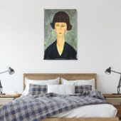 Young Brunette, 1917 (olie op doek) Canvas Afdruk (Insitu (Slaapkamer))