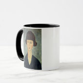 Young Brunette, 1917 (olie op doek) Mok (Voorkant links)