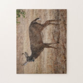Young Buck Deer Texas Meadow Art Puzzel Legpuzzel (Verticaal)