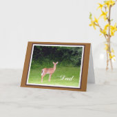 Young Buck Father's Day Card Kaart (Gele Bloem)