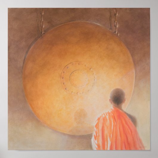 Young Buddhist Monk en Gong Bhutan 2010 Poster (Voorkant)