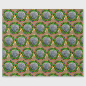 Young Bull Elephant African Safari Wrapping Paper Cadeaupapier (Vlak)
