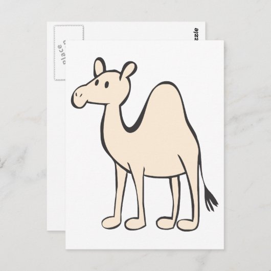 Young Camel Cartoon Briefkaart (Voorkant / Achterkant)