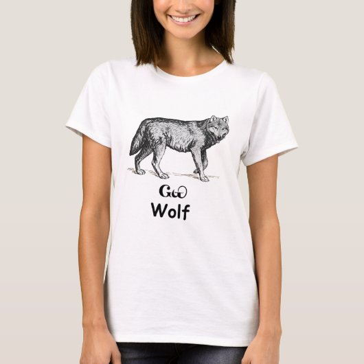 Young Cherokee Wolf T-shirt (Voorkant)