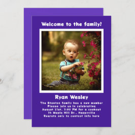 Young Child Adoption Party Photo Invitation Kaart