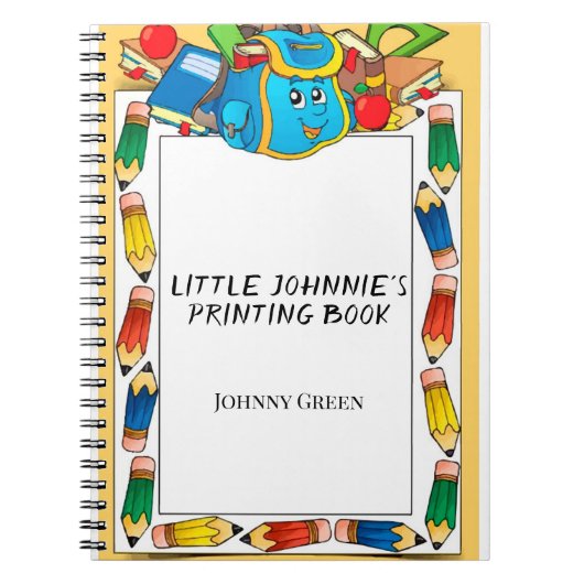 Young Child First Printing Book Notitieboek (Voorkant)