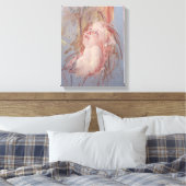Young Child in zijn moederarmen Canvas Afdruk (Insitu (Slaapkamer))