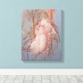 Young Child in zijn moederarmen Canvas Afdruk (Insitu (Houten vloer))