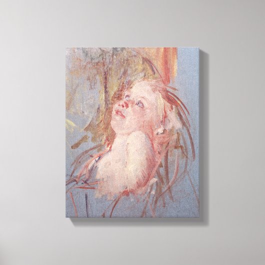 Young Child in zijn moederarmen Canvas Afdruk (Voorkant)