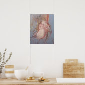 Young Child in zijn moederarmen Poster (Keuken)