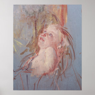 Young Child in zijn moederarmen Poster