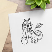 Young Chinese Dragon Rubberstempel
