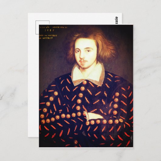 Young Christopher Marlowe Briefkaart (Voorkant / Achterkant)