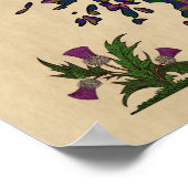 Young Clan Badge and Tartan Poster 11x14 (Hoek)