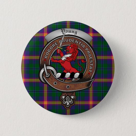 Young Clan Badge Buttonnen Ronde Button 5,7 Cm (Voorkant)