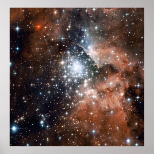Young Cluster NGC3603 Poster (Voorkant)