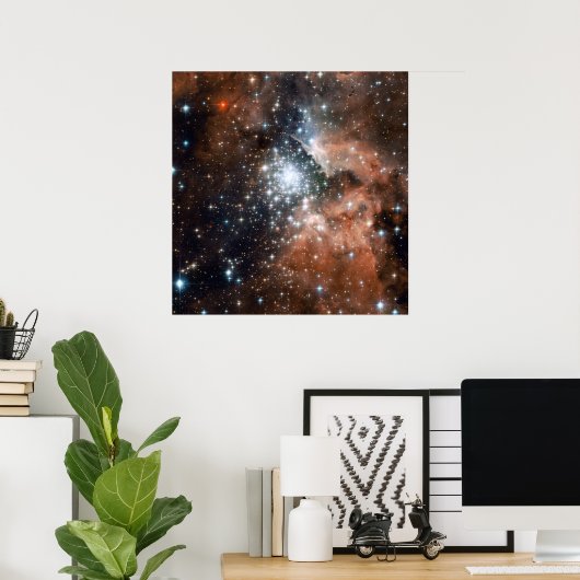 Young Cluster NGC3603 Poster (Thuiskantoor)