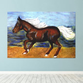 Young Colt Canvas Afdruk (Insitu (Houten vloer))