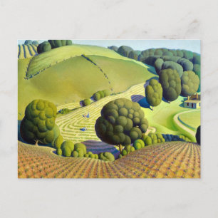 Young Corn, 1931 by Grant Wood Briefkaart