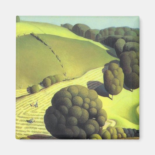 Young Corn - Grant Wood 1931 Magneet (Voorkant)