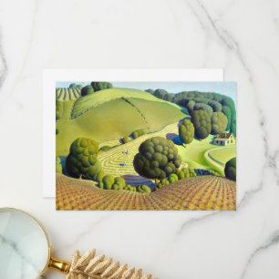 Young Corn van Grant Wood Bedankkaart