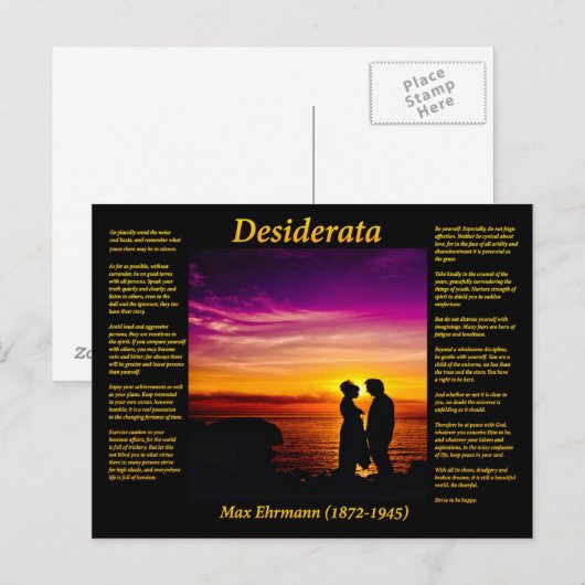 Young Couple Briefkaart (Voorkant / Achterkant)