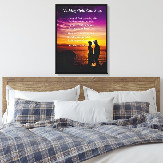 Young Couple Canvas Afdruk (Insitu (Slaapkamer))