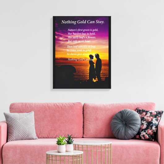 Young Couple Canvas Afdruk (Insitu (Woonkamer))