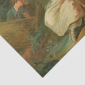 Young Couple in a Landscape van Jean-Baptiste Huet Tissuepapier (Detail)