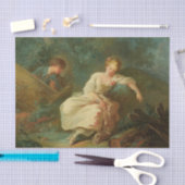 Young Couple in a Landscape van Jean-Baptiste Huet Tissuepapier (Craft)