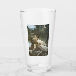 Young Couple in Love (Kust in a Boat) Glas