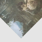 Young Couple in Love (Kust in a Boat) (Romance) Tissuepapier (Detail)