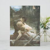 Young Couple in Love (Kust in a Boat) Wedding Kaart (Staand voorkant)