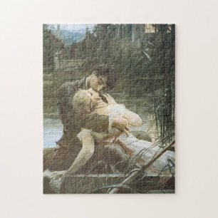 Young Couple in Love (Loving Embrace with Kissses) Legpuzzel