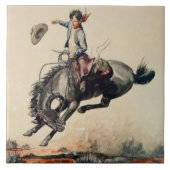 "Young Cowboy" van Will James Tegeltje (Voorkant)