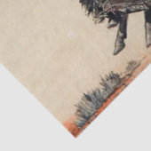 "Young Cowboy" van Will James Tissuepapier (Detail)