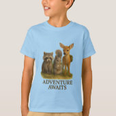 Young Critters Club T-shirt #1 - "Avontuur wacht o (Voorkant)