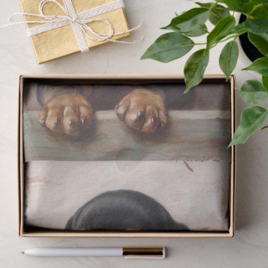 Young Dachshund door Carl Reichert Tissuepapier (Geschenk)