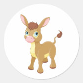 Young Donkey Classic Round Sticker (Voorkant)