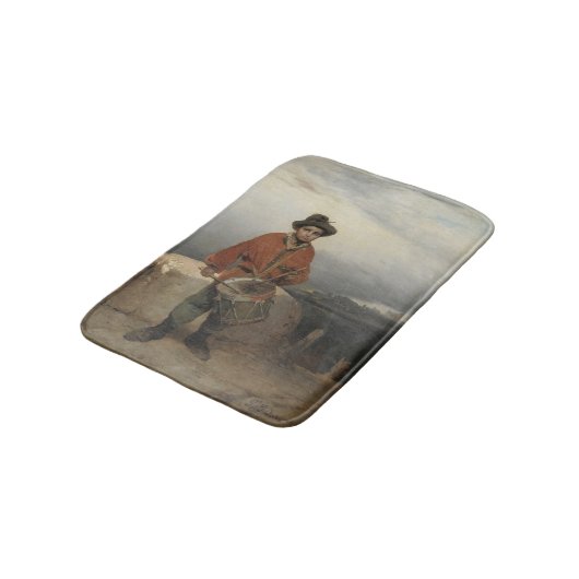 Young Drummer Boy (door Gerolamo Induno) Badmat (Gekanteld)