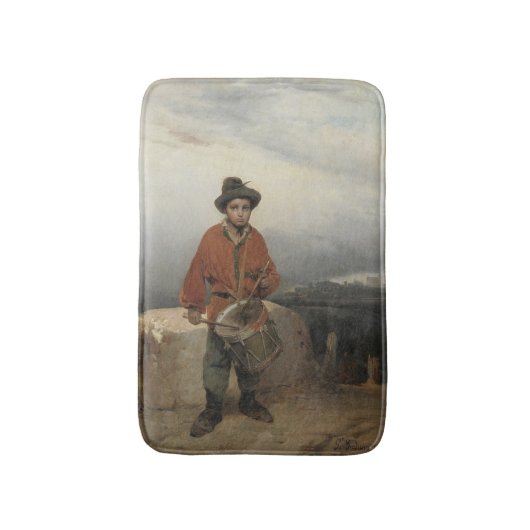 Young Drummer Boy (door Gerolamo Induno) Badmat (Voorkant Verticaal)