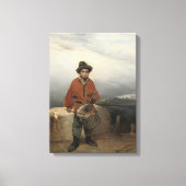 Young Drummer Boy (door Gerolamo Induno) Canvas Afdruk (Voorkant)