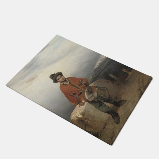 Young Drummer Boy (door Gerolamo Induno) Deurmat (Schuin)