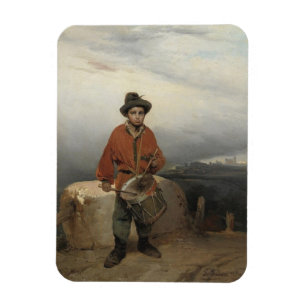 Young Drummer Boy (door Gerolamo Induno) Magneet