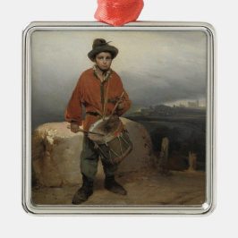 Young Drummer Boy (door Gerolamo Induno) Metalen Ornament