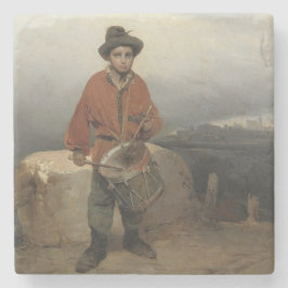 Young Drummer Boy (door Gerolamo Induno) Stenen Onderzetter