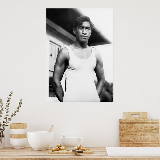 Young Duke Kahanamoku Poster (Keuken)