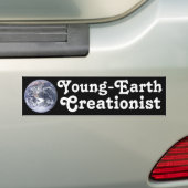 Young-Earth Creationist Bumpersticker (Op auto)