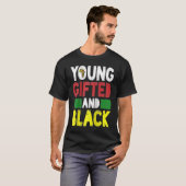 Young ed And Black African Pride Black History Mon T-shirt (Voorkant volledig)
